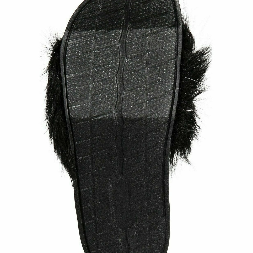 INC International Concepts Faux Fur Slippers Slide - Picture 2 of 2